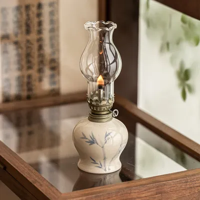 Retro Ceramic Kerosene Lamp